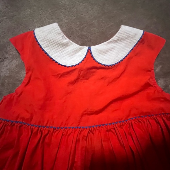 Jacadi paris Red and White Dress size 3t - Picture 3 of 9
